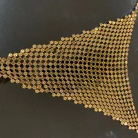 اویز گردنی زرهی اب طلا