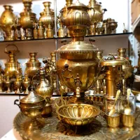 8uhسماور زغالی  yti7 برنجی برقی ذغالی گازی مسی