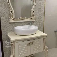 ست روشویی فایبرگلاس با آینه و شیر