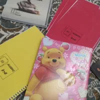 دفتر ۱۰۰ و ۸۰ برگ و تعدادی روان نویس نو