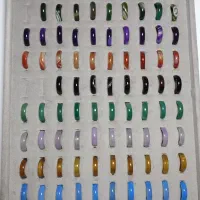 گردنبندسنگ قلبی ومنشوری،حلقه های عقیق|جواهرات|شیراز, کاراندیش|دیوار