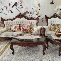 مبلمان استیل کلاسیک۹نفره با جلو مبلی ومبل ال چستر|مبلمان خانگی و میز عسلی|شهریار, شهریار|دیوار