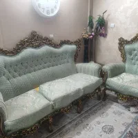 مبل سلطنتی ۹ نفره|مبلمان خانگی و میز عسلی|شیراز, باغ تخت|دیوار