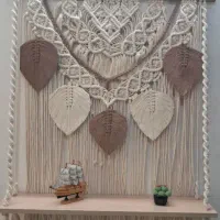 مکرومه|پرده، رانر، رومیزی|کرج, حصارک بالا|دیوار