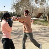 آموزش رشته ورزشی والمپیکی بوکس بانوان درفضای باز