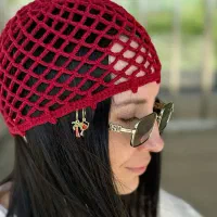 بافت انواع کلاه،مینی اسکارف