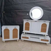 ست میز تلوزیون و آینه و کنسول و جاکفشی حصیری|میز تلویزیون|مرودشت, فاز دوم شهرک فرهنگیان|دیوار