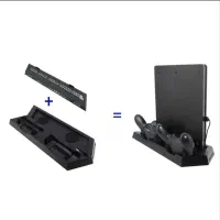 فن خنک کننده و پایه نگهدارنده وشارژر پلی استیشن 4|کنسول، بازی ویدئویی و آنلاین|آمل, |دیوار