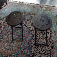 دوعدد میز تاشو چوبی-فروش فوری|مبلمان خانگی و میز عسلی|نور, |دیوار