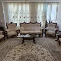 مبل سلطنتی ۹ نفره منبت کاری شده چوب راش گرجستان