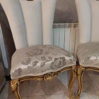 دو عدد صندلی میزبان طلاکوب|میز و صندلی غذاخوری|تهران, سردارجنگل|دیوار