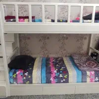 تخت دو طبقه جوان  ابعاد 90*2