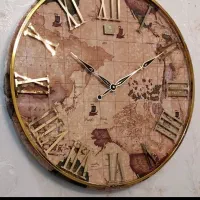 ساعت دیواری چرمی