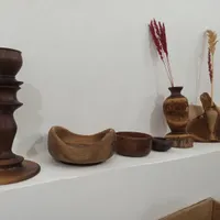 ظروف چوبی ـ خراطی ـ جا شمعی ـ گلدان ـ کاسه|صنایع دستی و سایر لوازم تزئینی|مبارکه, |دیوار