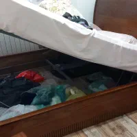 تخت خواب دونفره در حد نو|تخت و سرویس خواب|ماسال, |دیوار