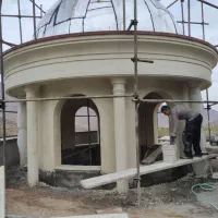 اجرای نمای رومی سیمان