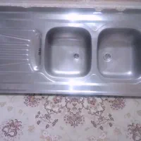 سینک اخوان دو لگنه|آب‌چکان و نظم‌دهنده ظروف|کرج, شهرک فرهنگیان|دیوار