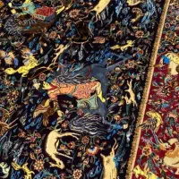 فرش دستبافت طرح شکارگاه