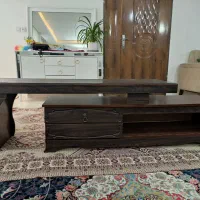 میز TVشیک و ساده و دو تیکه با چوب روس
