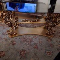 میزجلومبلی و۲تاعسلی سلطنتی اصل درحدنو بدون خط وخش|مبلمان خانگی و میز عسلی|کرمانشاه, |دیوار