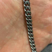 زنجیر کارتیر آبکاری شده و تراش خورده مشابه نقره