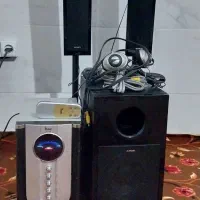 ۲عدد آمپلی فایر صونی به همراه ۲عدد باند فروشی