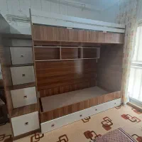 تخت ۲ طبقه سایز ۹۰×۲۰۰ بدون تشک|تخت و سرویس خواب|کردکوی, |دیوار
