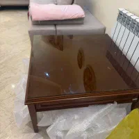 میز جلو مبلی به همراه میز عسلی چوبی