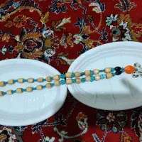 گردنبند فیروزه وچوب