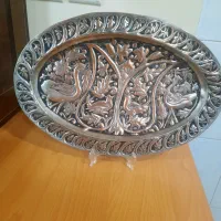دیس مسی قدیمی قلم زنی معاصر