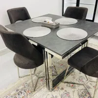 میز نهار خوری ترکیب ام دی اف و  استیل ۳۰۴|میز و صندلی غذاخوری|بندر کنگان, |دیوار