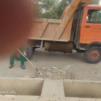 حمل بلوک ماسه سیمان نخاله با خاور 608 لبه بلند