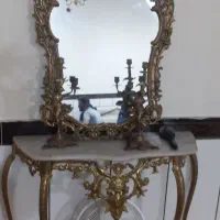 اینه و شمعدان جنس برنز