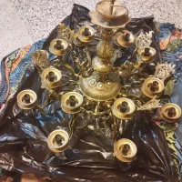 لوستر برنجی ۱۶ شاخه