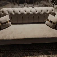 مبل هشت نفره جنس ترک و تختخواب شو اعلا و نو|مبلمان خانگی و میز عسلی|کاخک, |دیوار