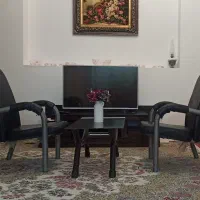 دو عدد صندلی راحتی و میز عسلی|دفتر کار|خرمآباد, |دیوار