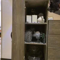 بوفه دو تکه از جنس چوب|بوفه، ویترین، کنسول|قم, بکایی|دیوار