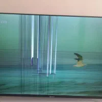 تلوزیین اسنوا شکسته ۵۵ اینج|تلویزیون و پروژکتور|تهران, آذری|دیوار