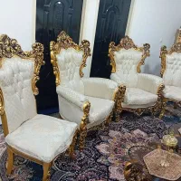 مبل سلطنتی *9نفره*چوب راش*کاور*جهیزیه|مبلمان خانگی و میز عسلی|بروجرد, |دیوار