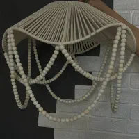 بافت انواع لوستر اباژور رافیار و ظروف رزینی|چراغ خواب و آباژور|رشت, چله خانه|دیوار