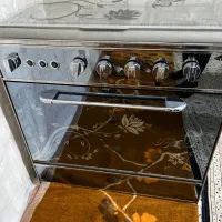اجاق گاز پنج شعله طرح فر فقط یه بار استفاده شده