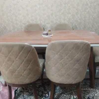 میز نهارخوری چوب راش|میز و صندلی غذاخوری|زاهدان, |دیوار