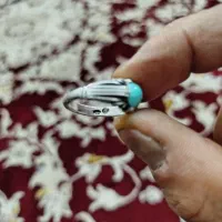 انگشتر یاقوت وفیروزه رکاب دستی|جواهرات|زنجان, |دیوار