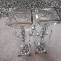 بلور ایتالیا اصل دور نقره ای|ظروف سرو و پذیرایی|اصفهان, باغ فدک|دیوار