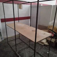 قفسه اهنی لوله  ،میز و صندلی اداری، تخته نئوپان|حراج|خرم‌آباد, |دیوار