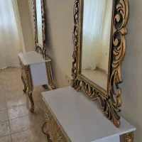 آیینه و میز کار آرایشگاه در حد نو به تعداد دو عدد|آرایشگاه و سالنهای زیبایی|سهند, |دیوار