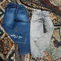 دوعدد شلوار جین دخترانه ۷ـ۶سال