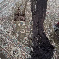 ۲ عدد روپرده ای قهوه‌ای تیره|پرده، رانر، رومیزی|نور, |دیوار