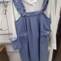 لباس مجلسی دخترانه ۳تیکه نو