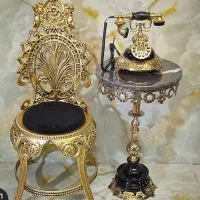 برنز میز تلفن رومیزی ایستاده برنج برنزی برنجی|میز تلفن|تهران, جوادیه|دیوار